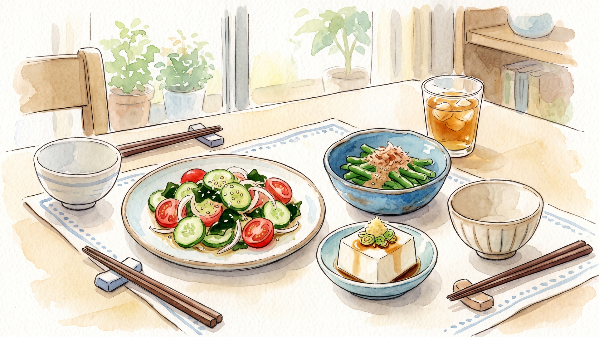 電子レンジに保存容器ごと入れて作り置きを温め直しているところ